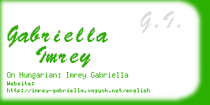 gabriella imrey business card